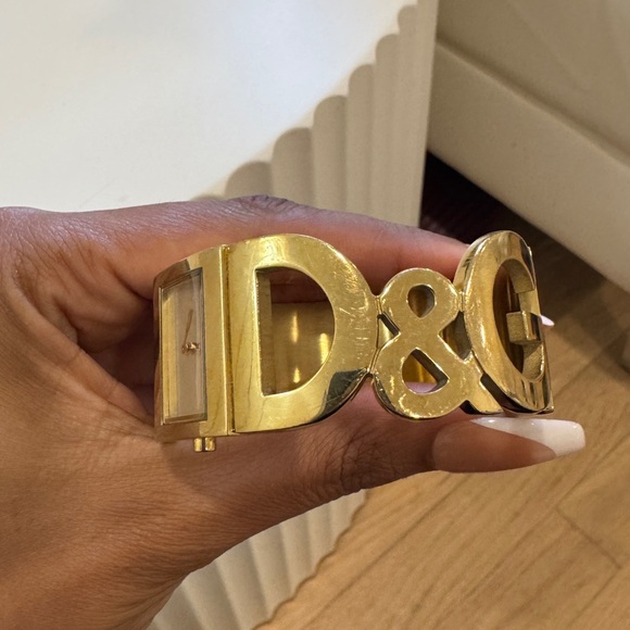 Dolce Gabbana watch/Cuff bracelet Gold - Picture 6 of 9
